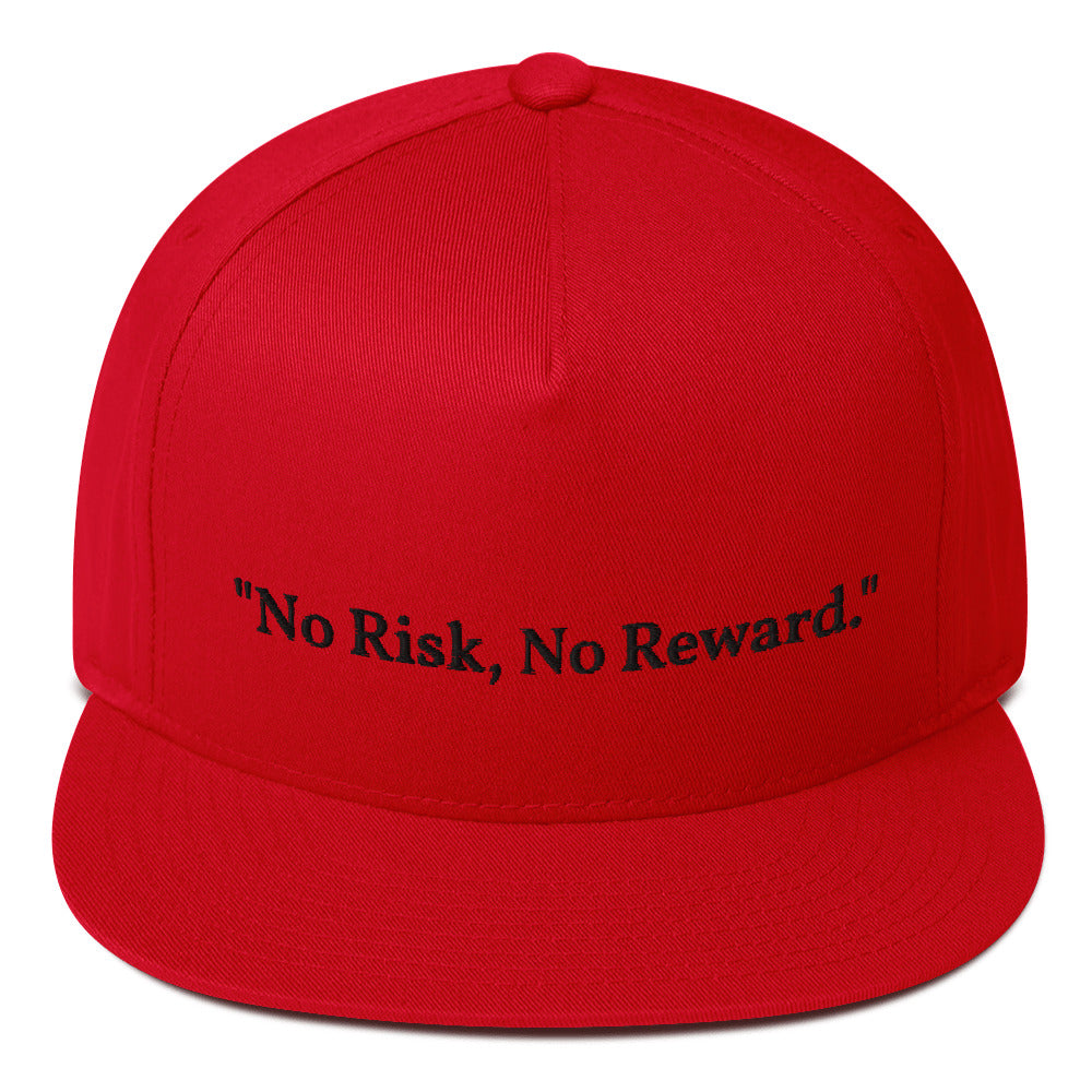 "No Risk, No Reward." Snapback